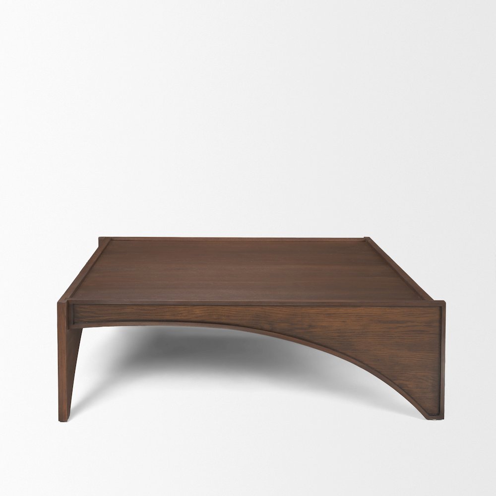 Medium Brown Wood Coffee Table