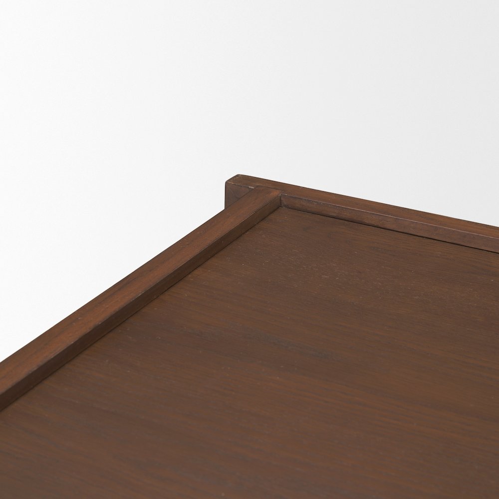 Medium Brown Wood Coffee Table