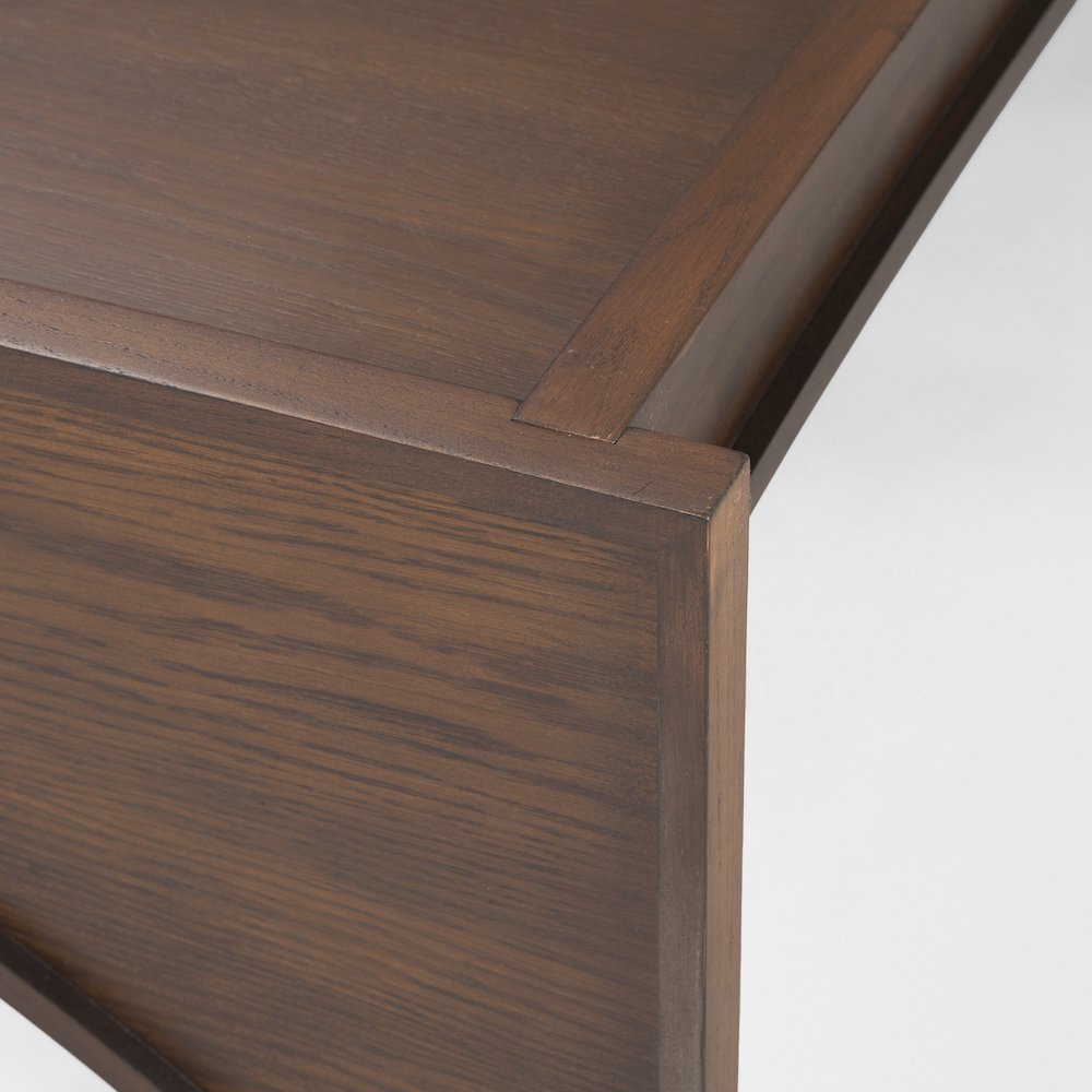 Medium Brown Wood Coffee Table
