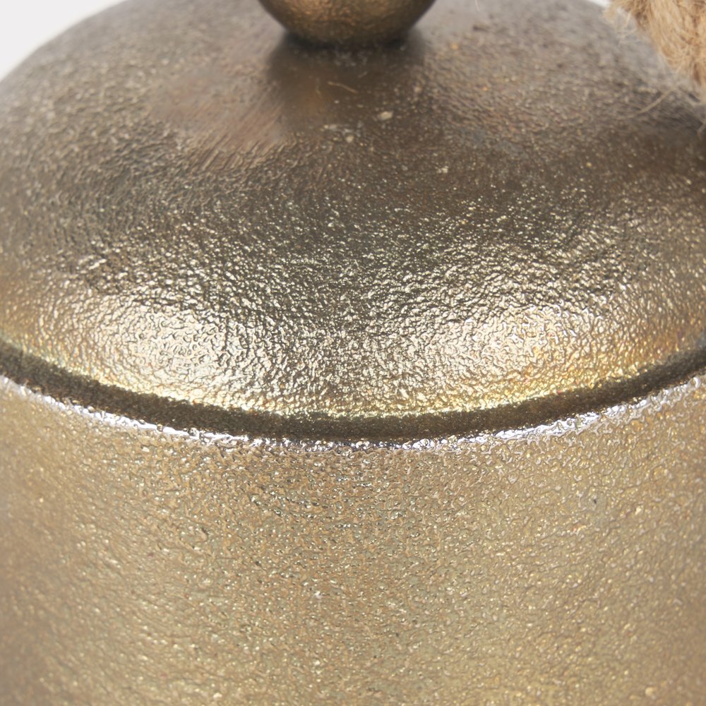 Quincy Medium Gold Metal Decorative Bell Object