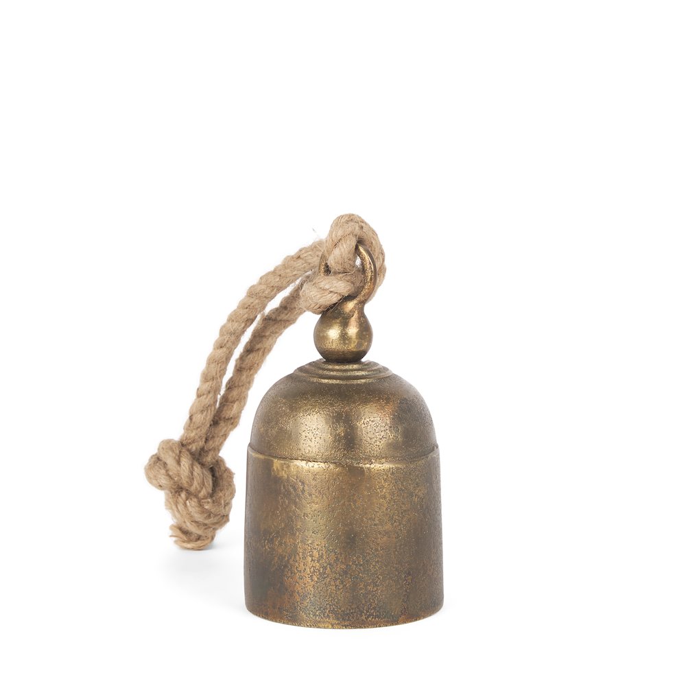 Quincy Small Gold Metal Decorative Bell Object