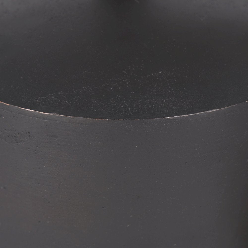 Quincy Large Matte Black Metal Decorative Bell Object