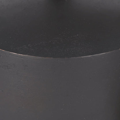 Quincy Large Matte Black Metal Decorative Bell Object