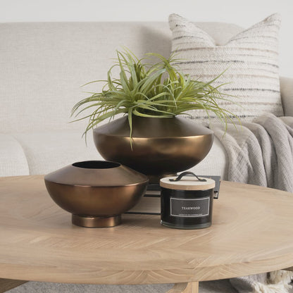 Quiana Large Gold Metal Vase