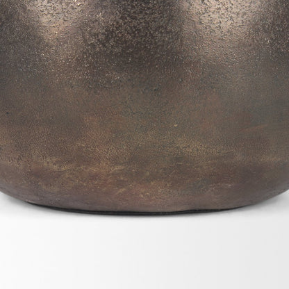 Quade Small Gold Metal Planter