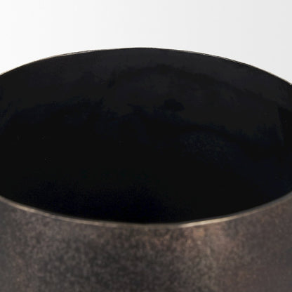 Quade Small Gold Metal Planter