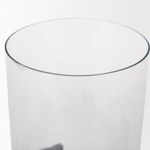 Price Small Matte Black Metal Glass Hurricane Candle Holder