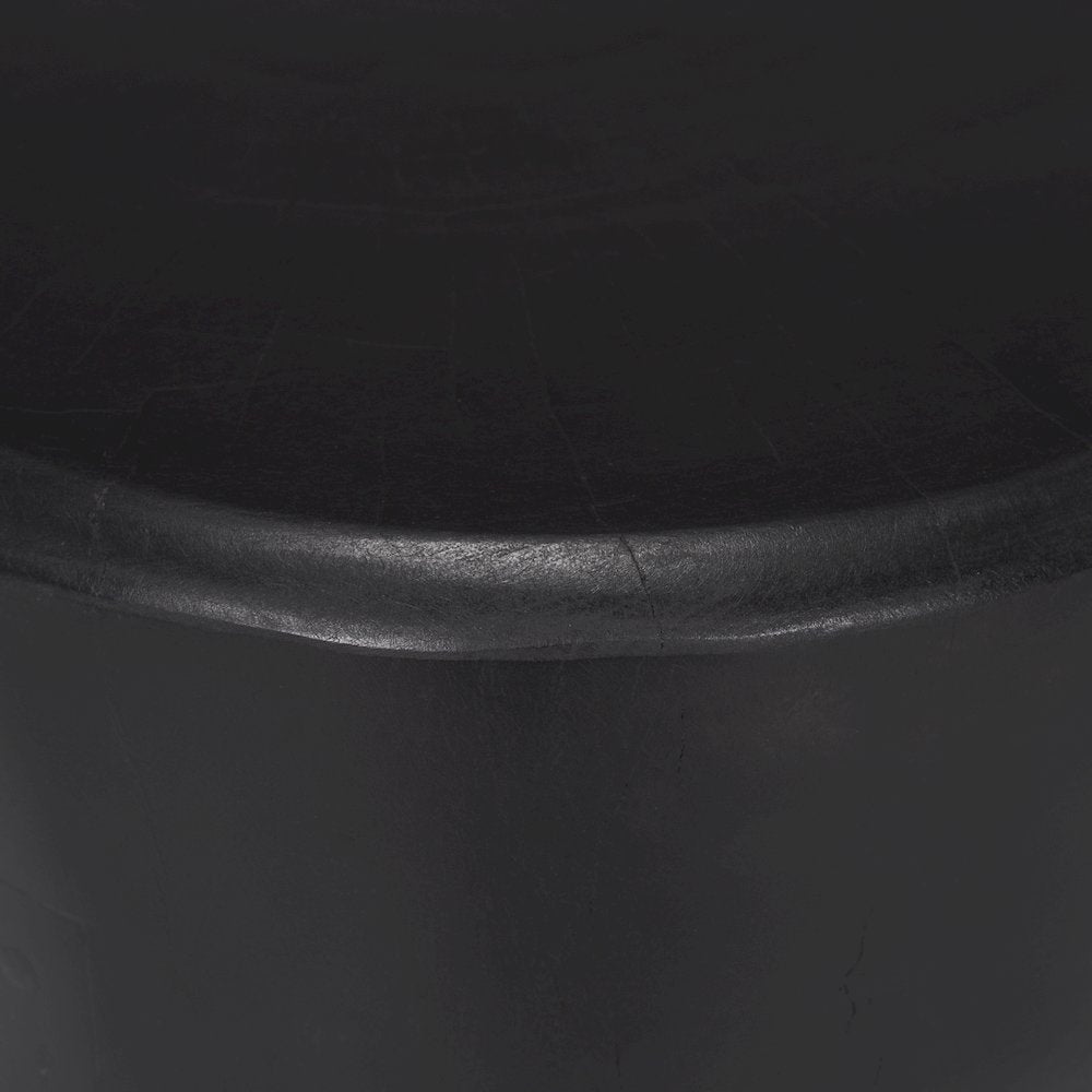 Riya Solid Black Wooden Stool
