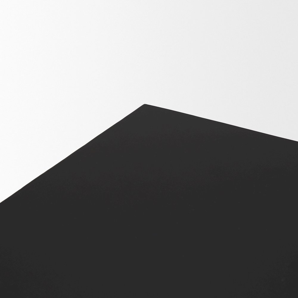 Matte Black Square Metal Side Table