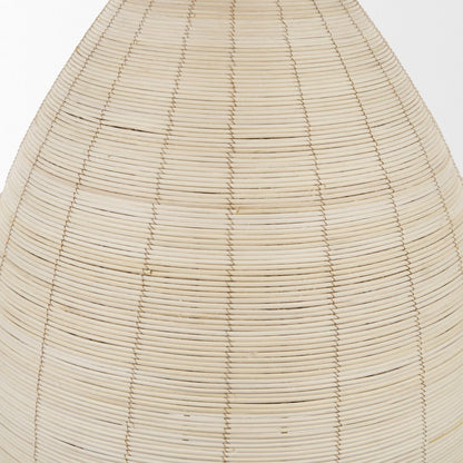 Saliha Cane Brass Metal Pendant Light