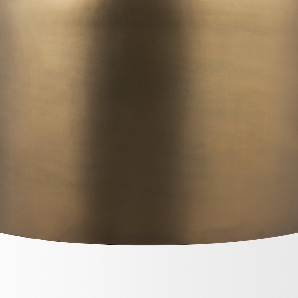 Sanne Antiqued Gold Metal Silver Foil Large Pendant Light