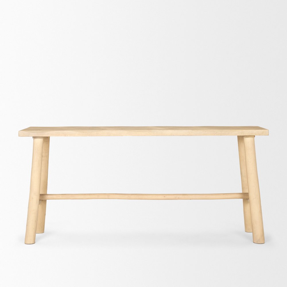 Light Brown Wooden Craftsman Console Table