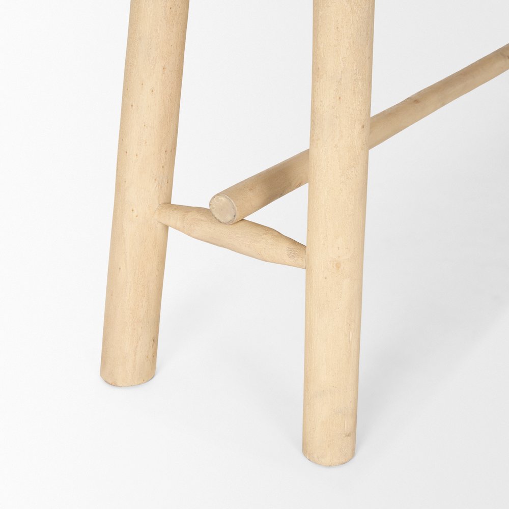 Light Brown Wooden Craftsman Console Table
