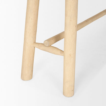 Light Brown Wooden Craftsman Console Table