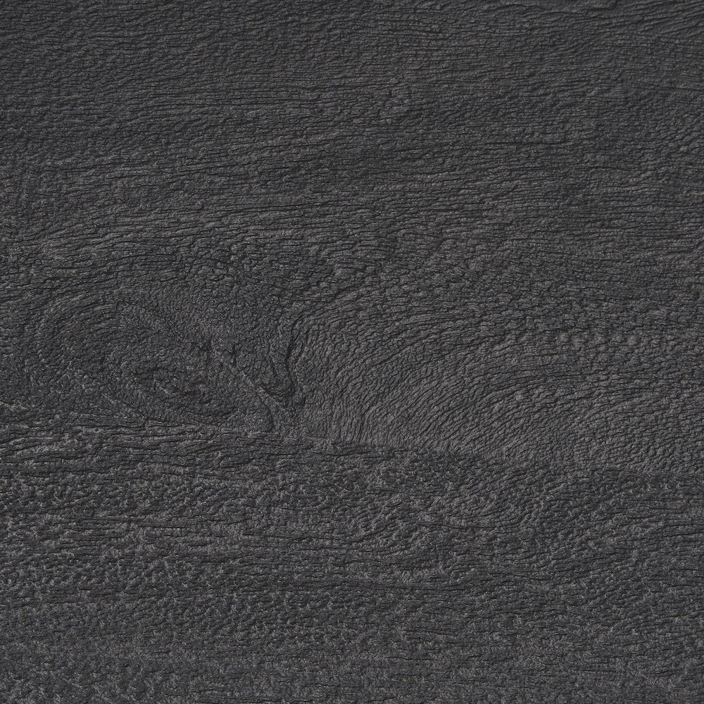 Taniel Textured Black Wood Black Metal Stool