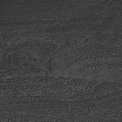 Textured Black Wood Black Metal Counter Stool