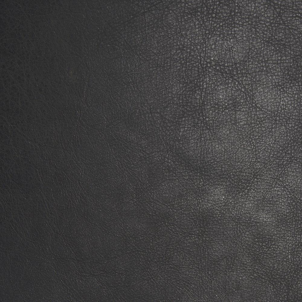 Taniel Black Leather Black Metal Stool