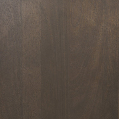 80.5H Dark Brown Woodblack Metal Arched Curio Cabinet