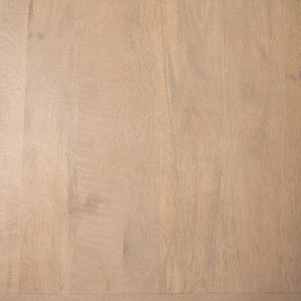 Reverse Fluted Light Brown Wood Accent Cabinet