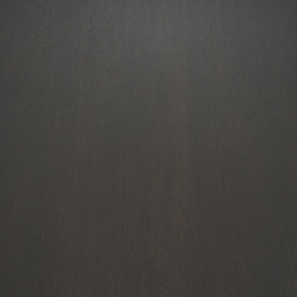Tarro 60" Round Textured Espresso Wood Geometrical Base Dining Table