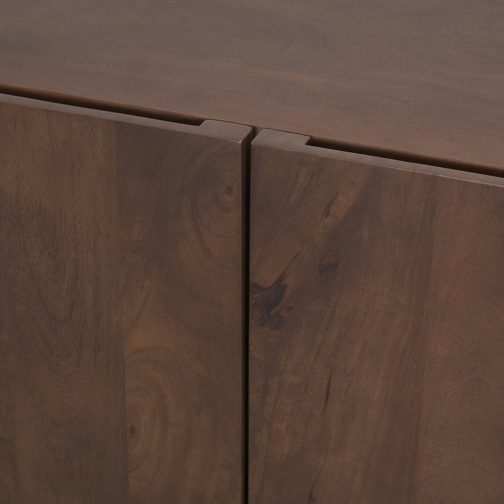 Tammar Brown Wood 4-Door Sideboard