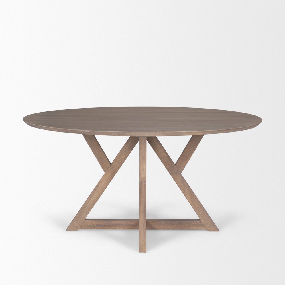 Jennings 60" Light Brown Wood Dining Table