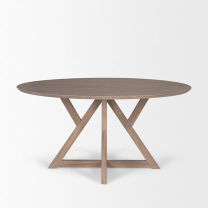 Jennings 60" Light Brown Wood Dining Table
