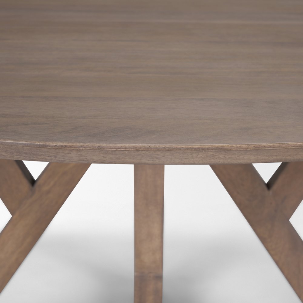 Jennings 60" Light Brown Wood Dining Table