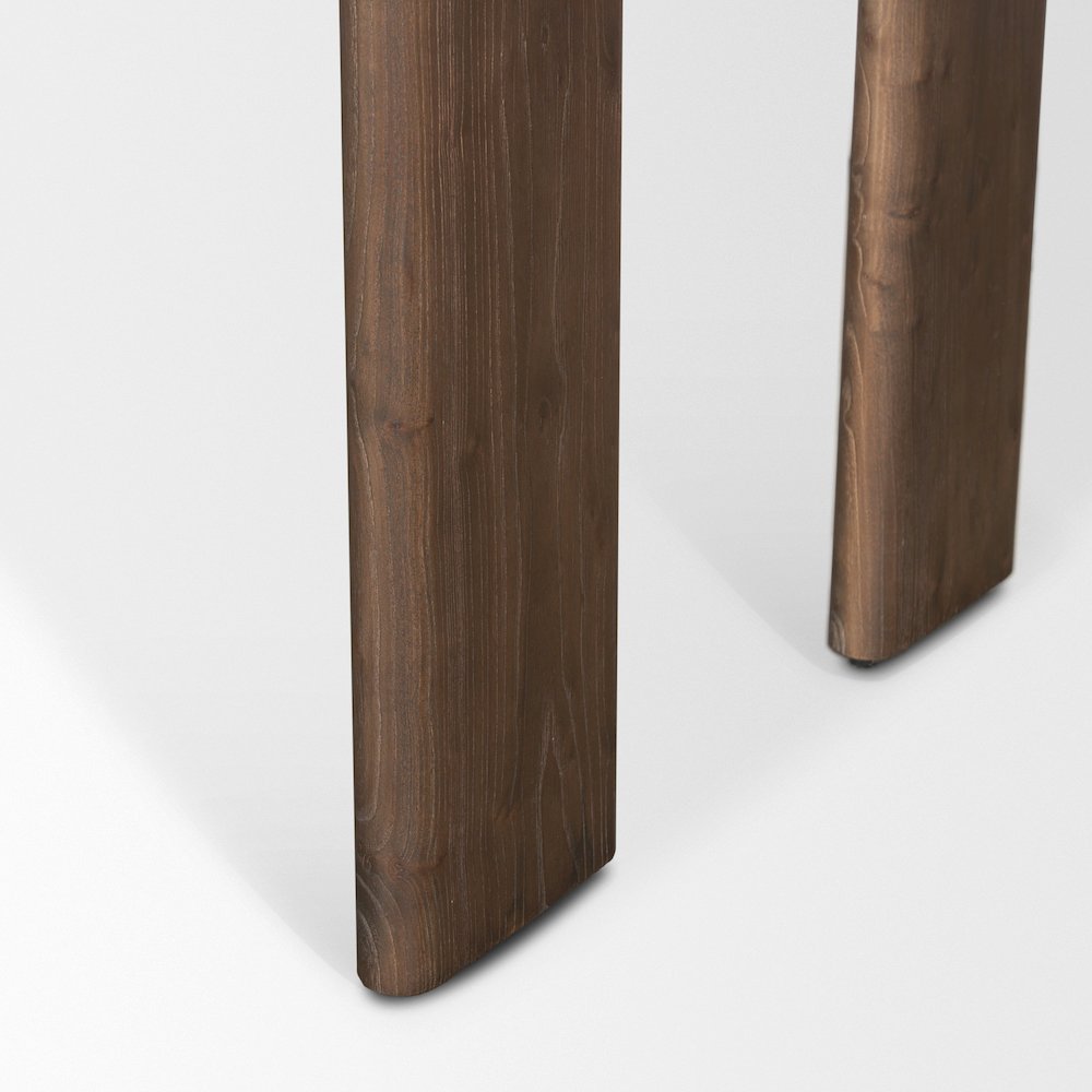 Sohan Dark Brown Elm Wood Oblong Desk