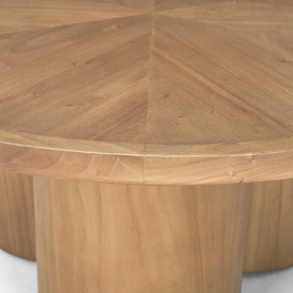 Medium Brown Round Coffee Table