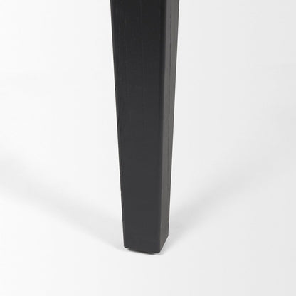 Teva Black Wood Rectangular 92" Dining Table