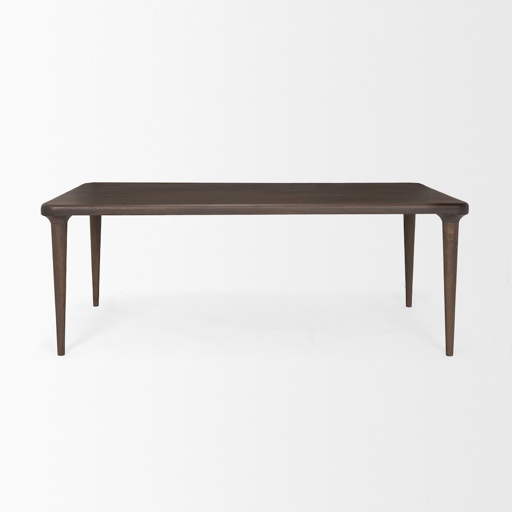 Suvan 84L Medium Dark Brown Rectangular Wood Dining Table