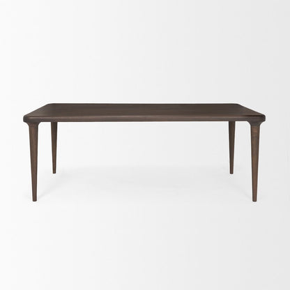 Suvan 84L Medium Dark Brown Rectangular Wood Dining Table