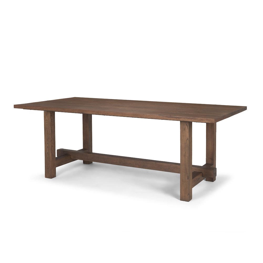 Suke 84" Medium Brown Rectangular Oak Dining Table