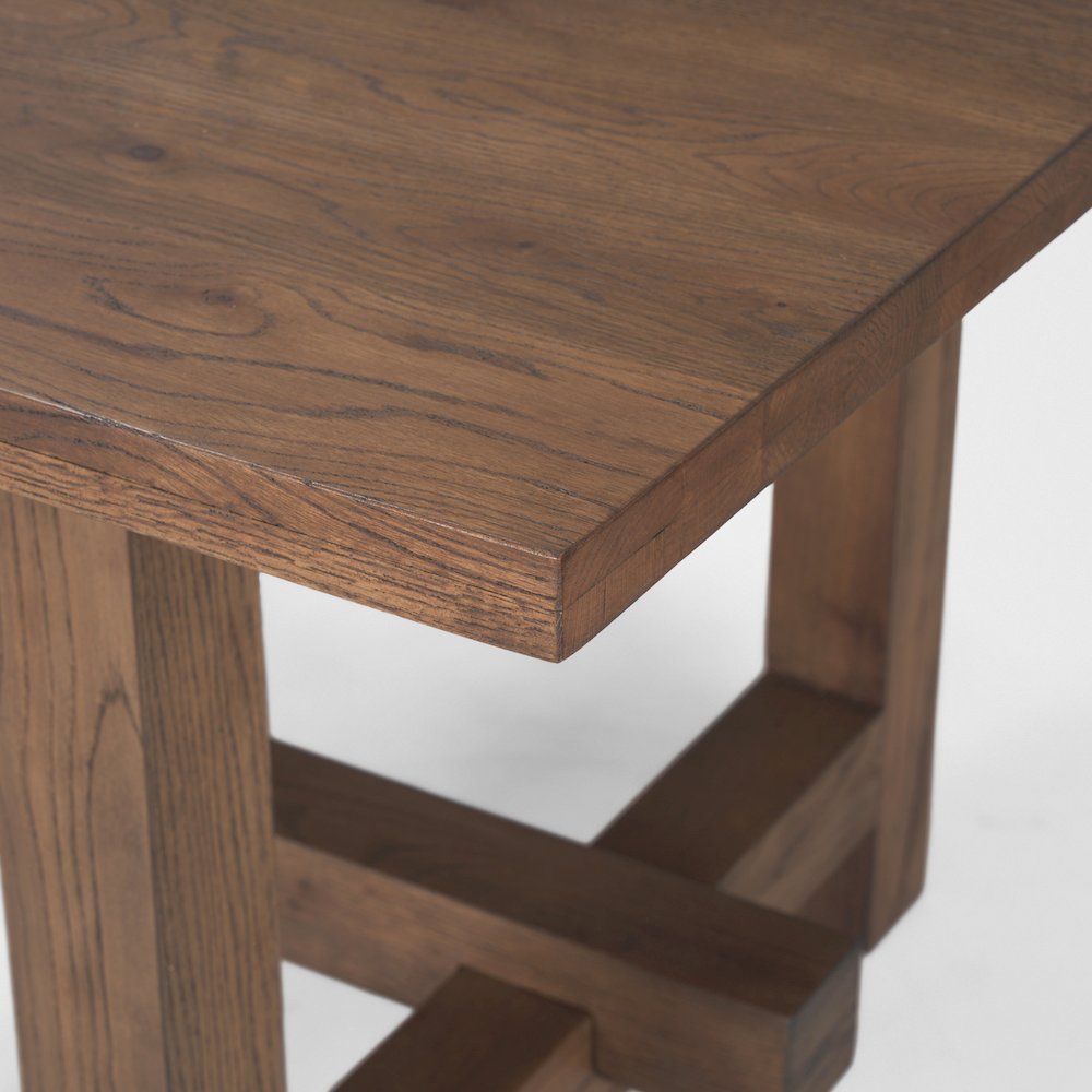 Suke 84" Medium Brown Rectangular Oak Dining Table