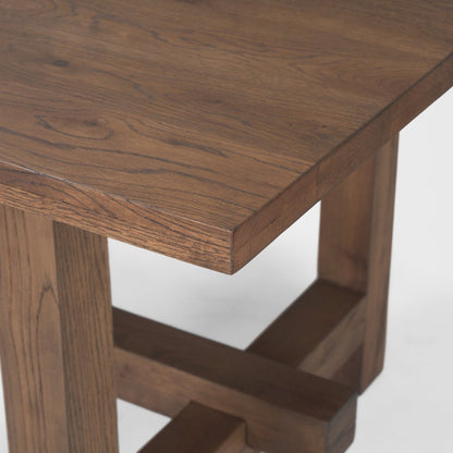 Suke 84" Medium Brown Rectangular Oak Dining Table