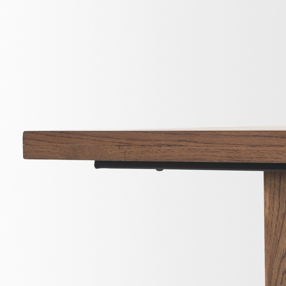 Suke 84" Medium Brown Rectangular Oak Dining Table