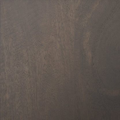 Dark Brown Wood Tapered Drum Accent Table