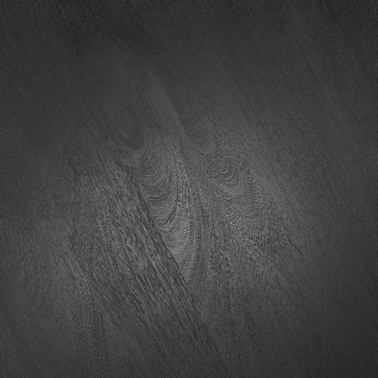 Soma Textured Black Acacia Wood Round Dining Table