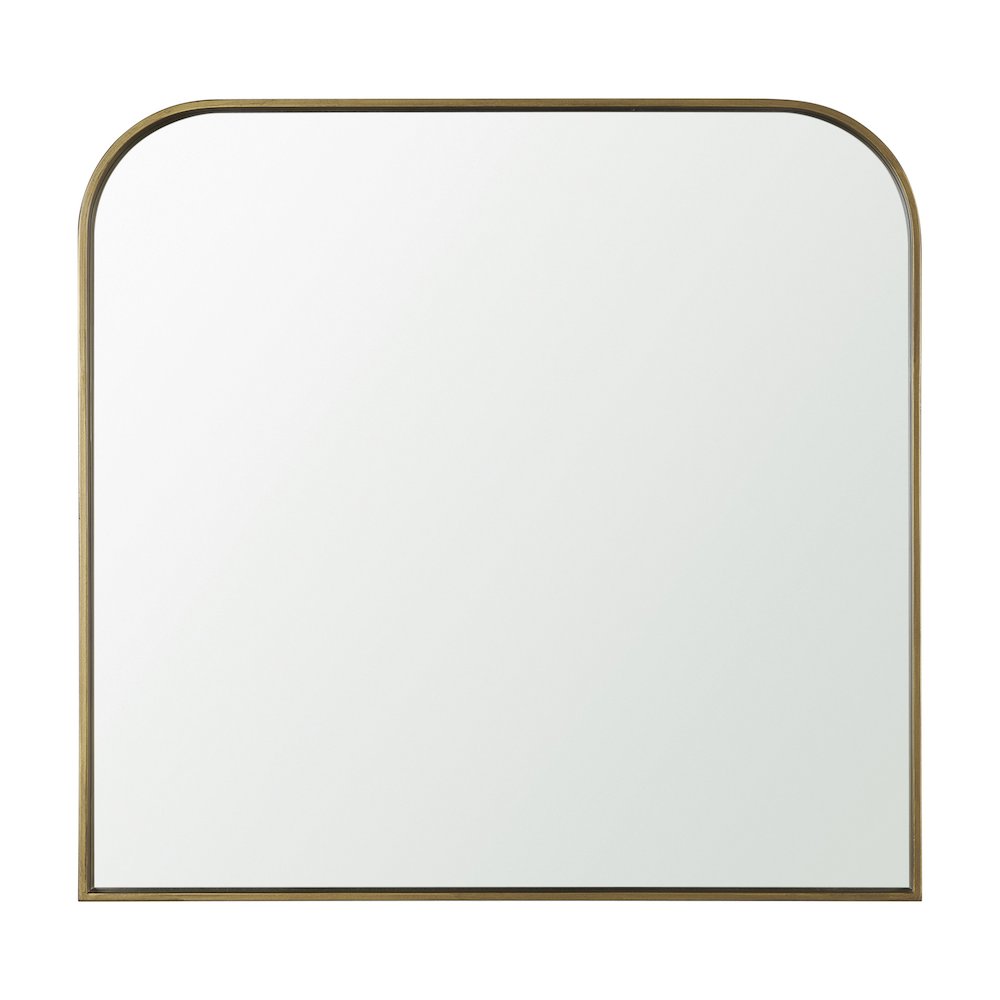 Timon Brushed Gold Square Arched Mirror