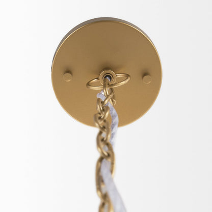 Thad 1-Light Natural Woven Rattan Dome Pendant