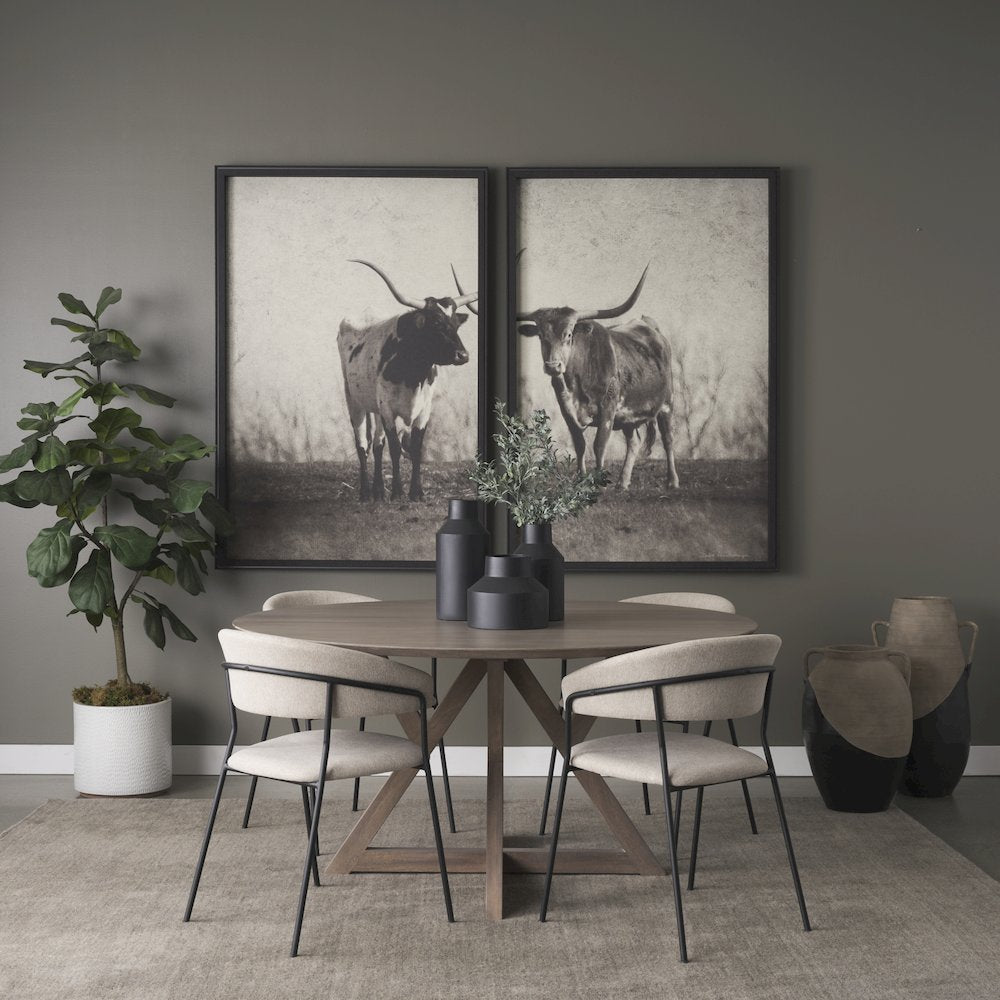 Tosca Tall Matte Black Metal Vase