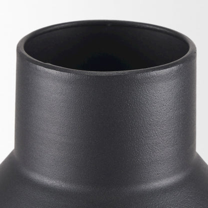 Tosca Tall Matte Black Metal Vase