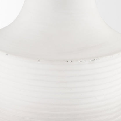 Toru Medium White Grey Ombre Metal Vase
