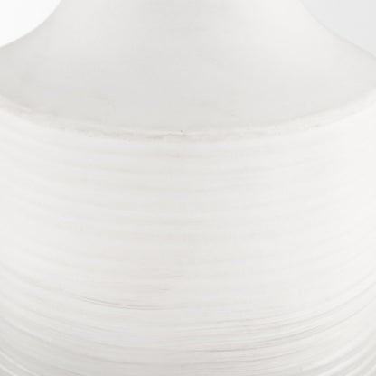Toru Tall White Grey Ombre Metal Vase