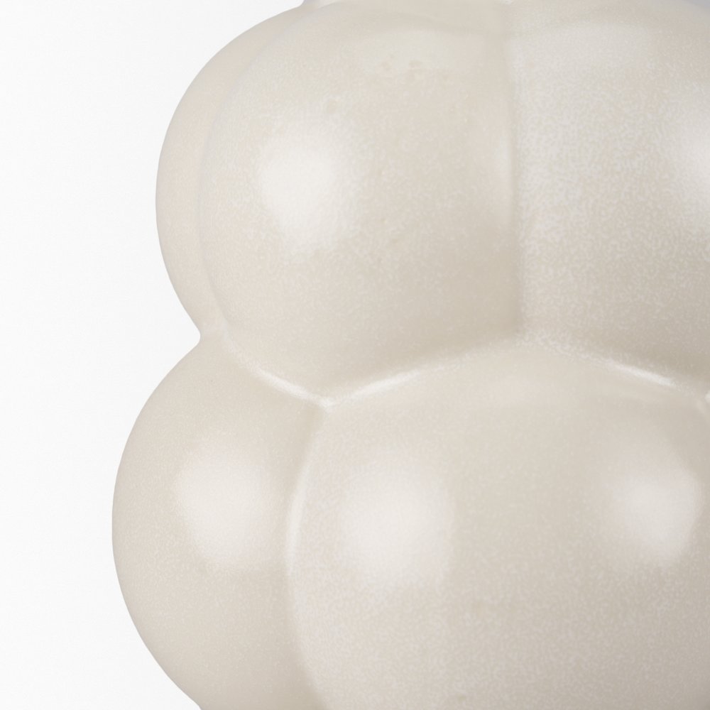 UlvCream Glazed Bubble Ceramic Vase
