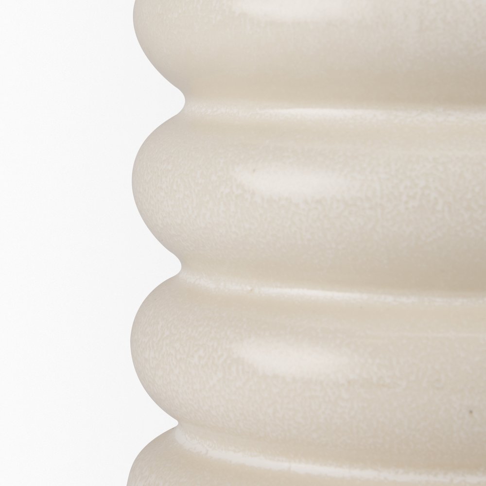 Twyla Tall Cream Glazed Ring Pot