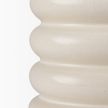 Twyla Tall Cream Glazed Ring Pot