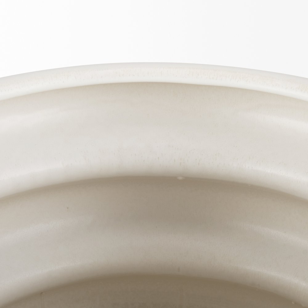 Twyla Tall Cream Glazed Floor Ceramic Vase
