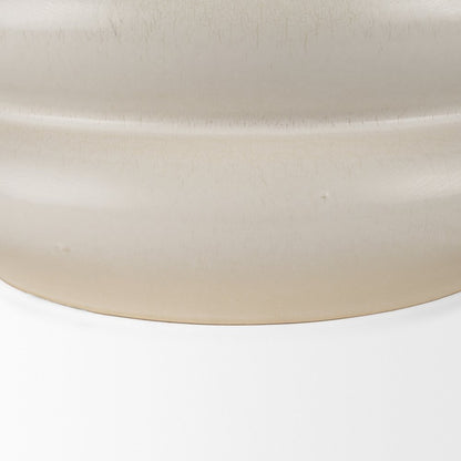 Twyla Tall Cream Glazed Floor Ceramic Vase
